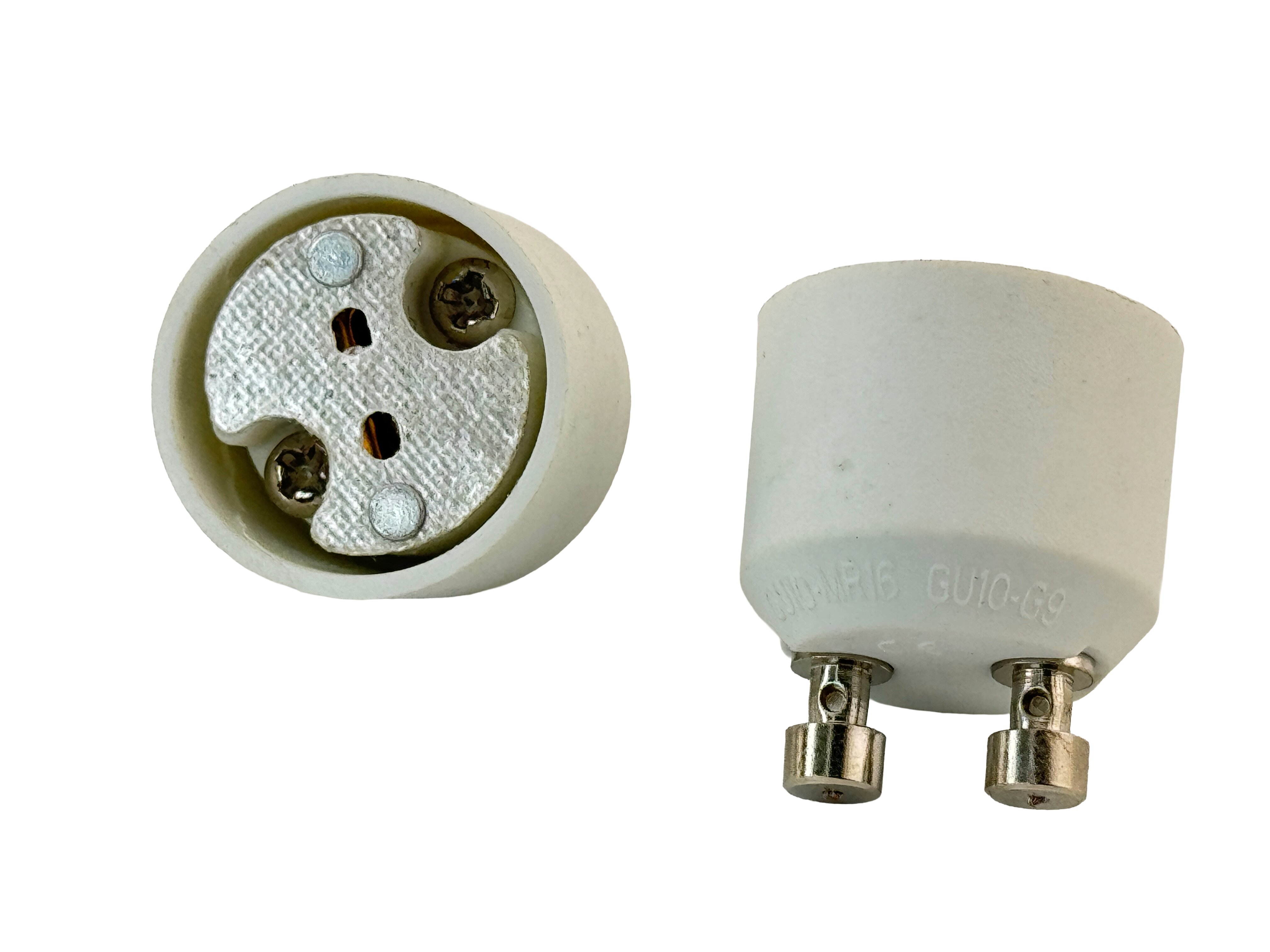 Rebaydo 2pcs GU10 Male to MR16 Female Socket Adapter