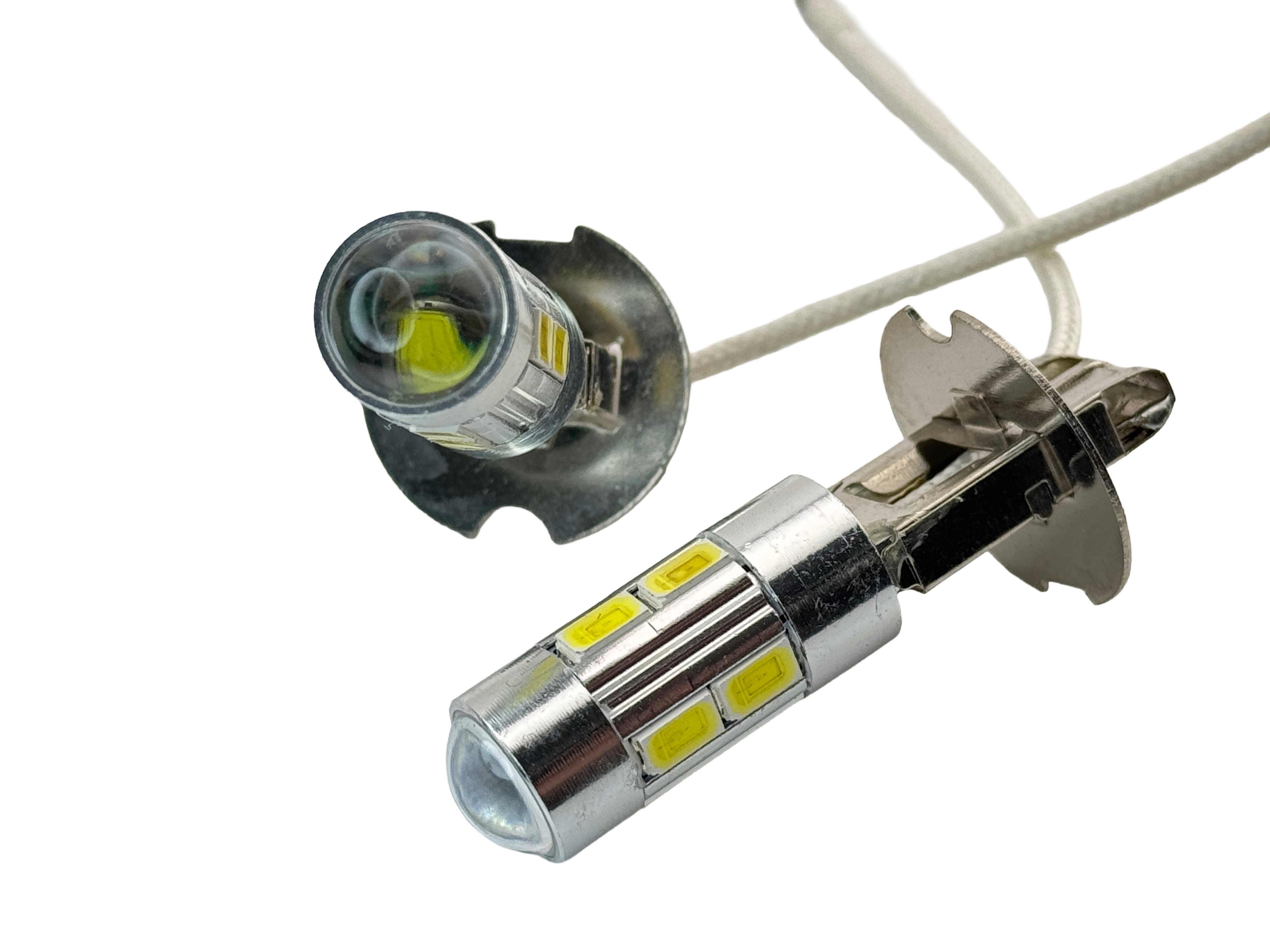 Rebaydo 2pcs H3 LED Driving/Fog Light 12-24V AC/DC