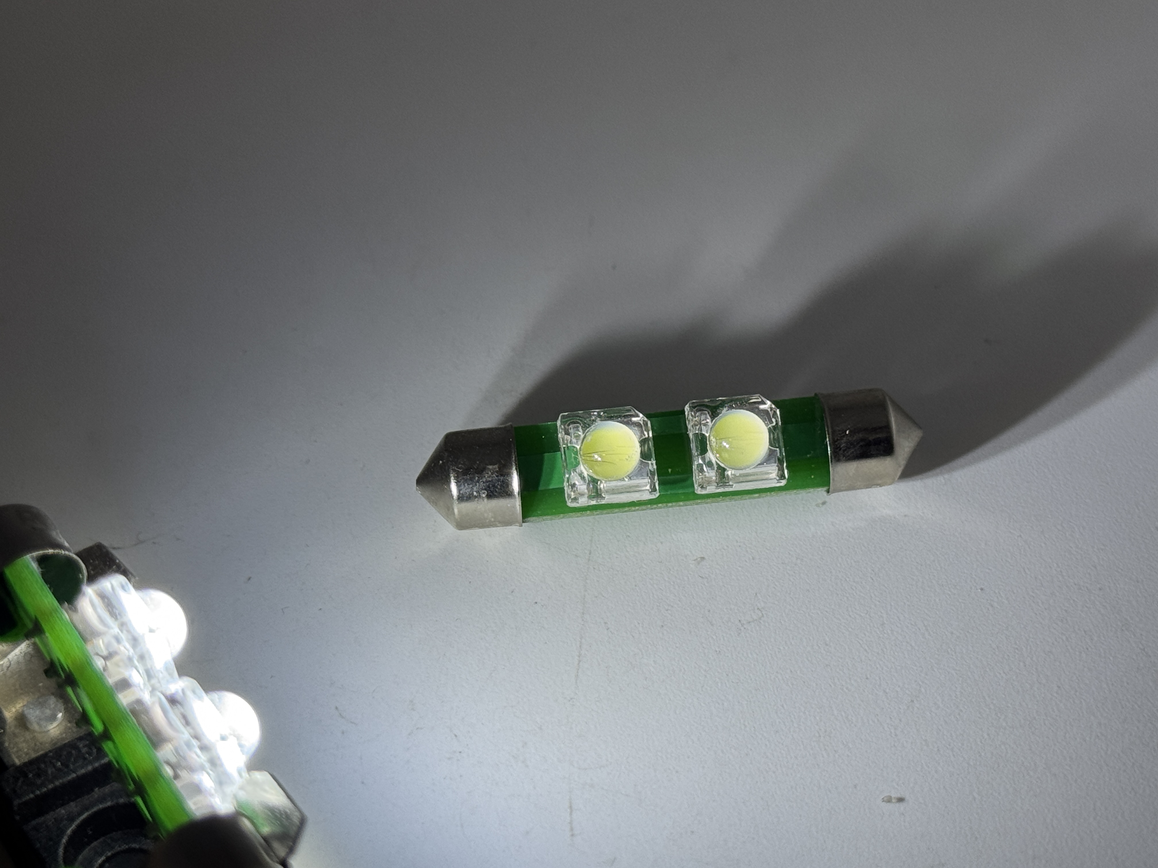 Festoon Super Flux 2 LED Light 1 3/4" 42mm 12 VDC Dim-able product 56329