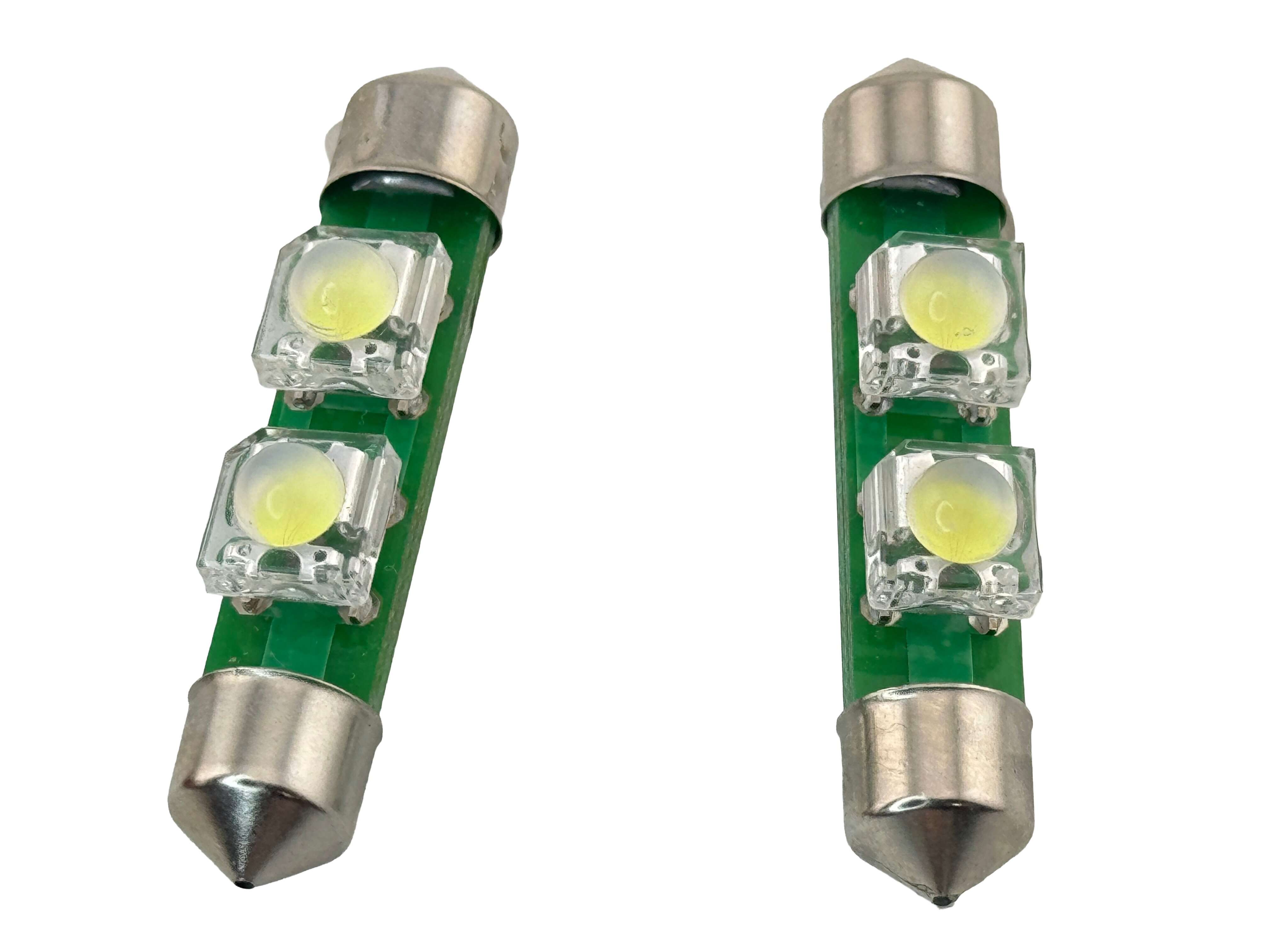 Festoon Super Flux 2 LED Light 1 3/4" 42mm 12 VDC Dim-able product 56329
