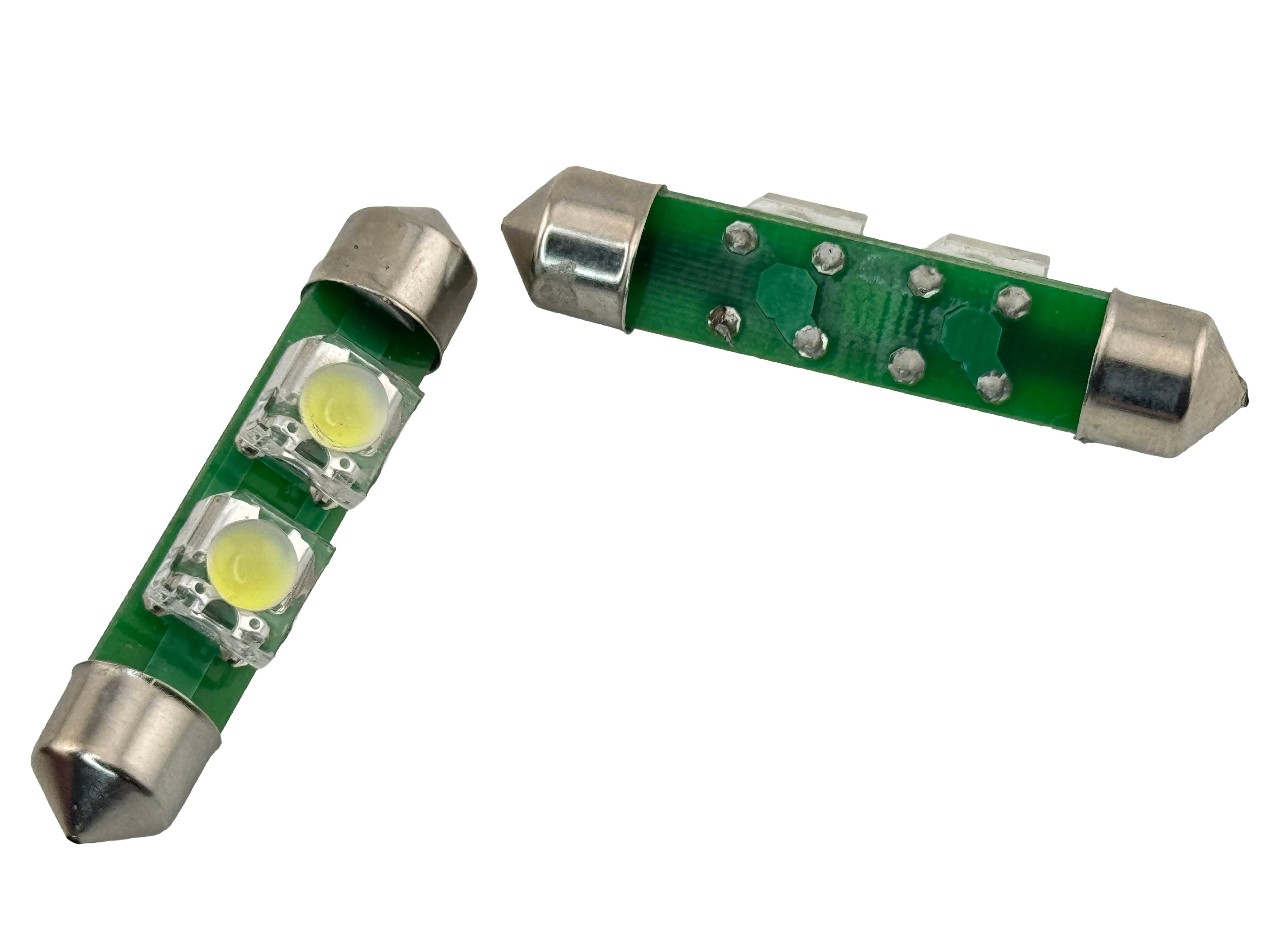 Festoon Super Flux 2 LED Light 1 3/4" 42mm 12 VDC Dim-able product 56329