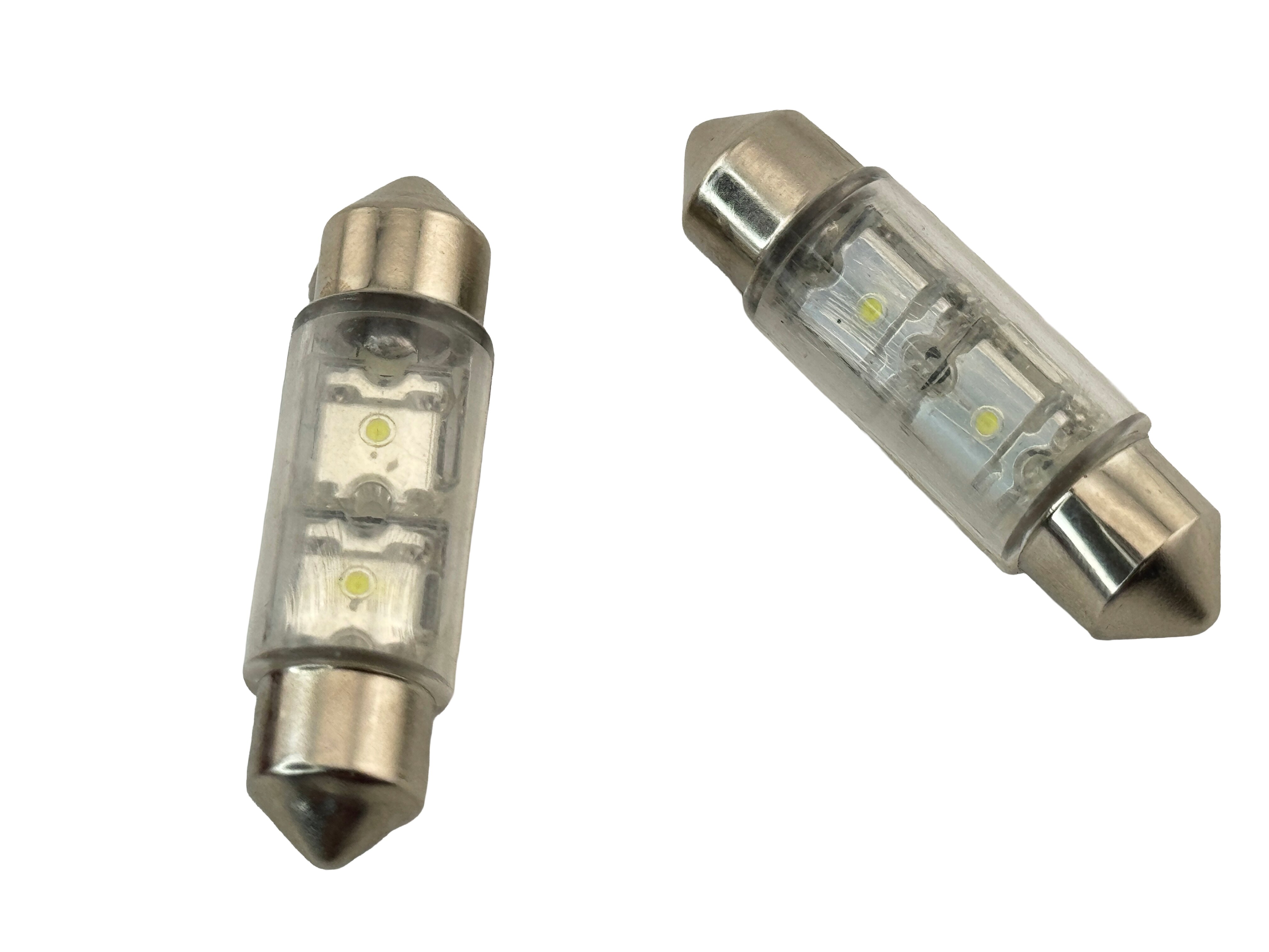 Festoon Super Flux 2 LED Light 12VDC 1 1/2 Inches / 36 mm product 74237