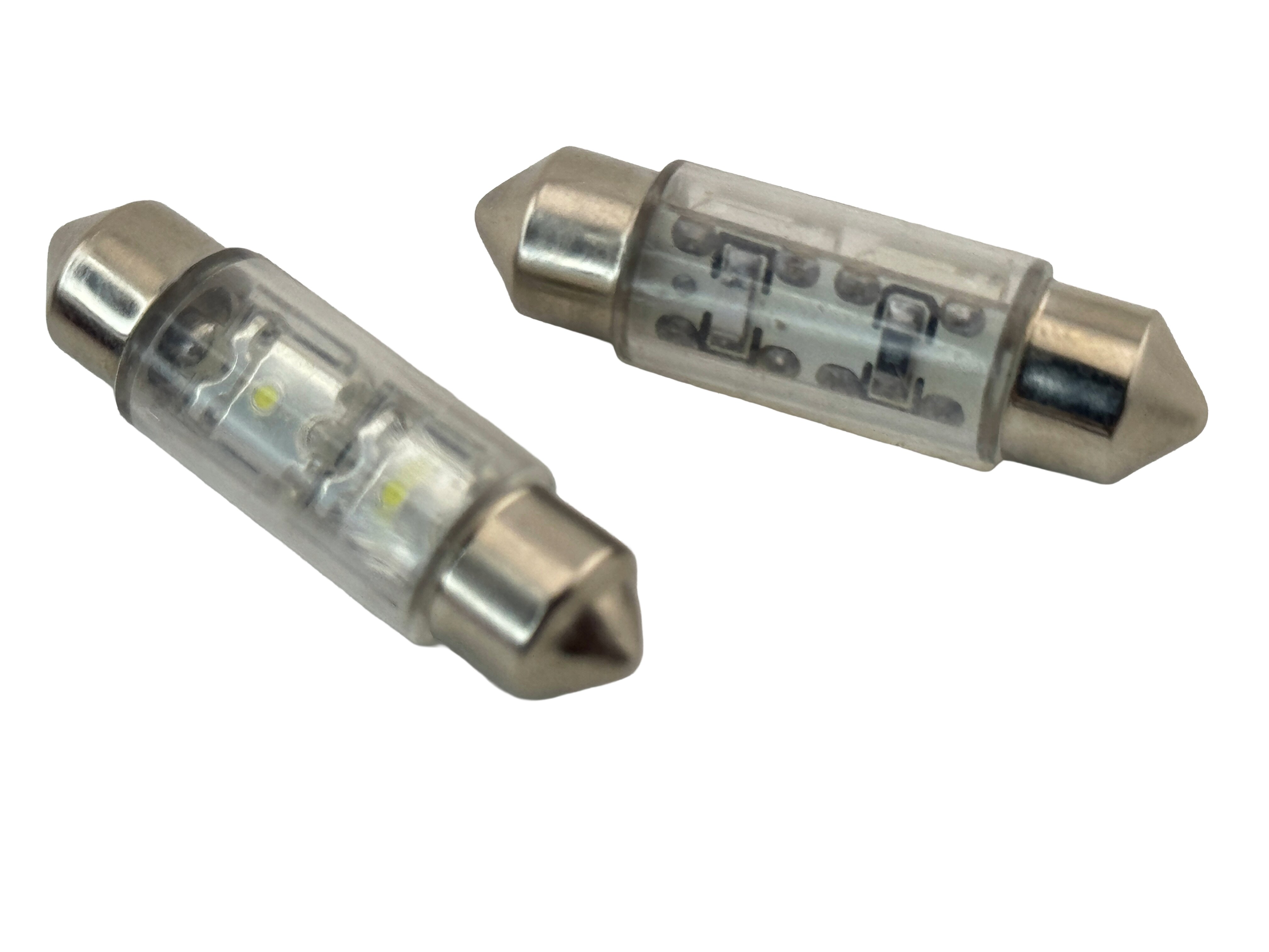 Festoon Super Flux 2 LED Light 12VDC 1 1/2 Inches / 36 mm product 74237