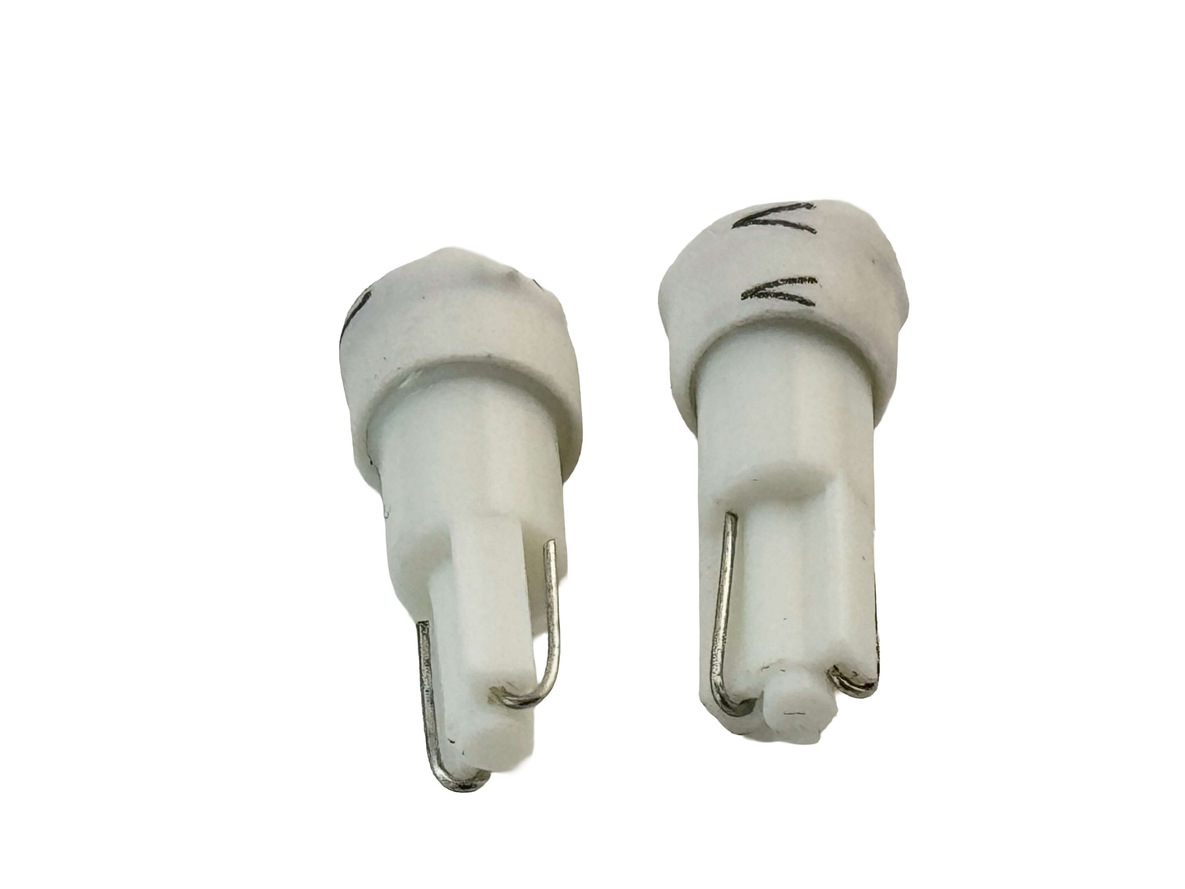 Rebaydo 2pcs Miniature Wedge T5 3 4014 SMD LED Bulb T1-3/4 12 VDC