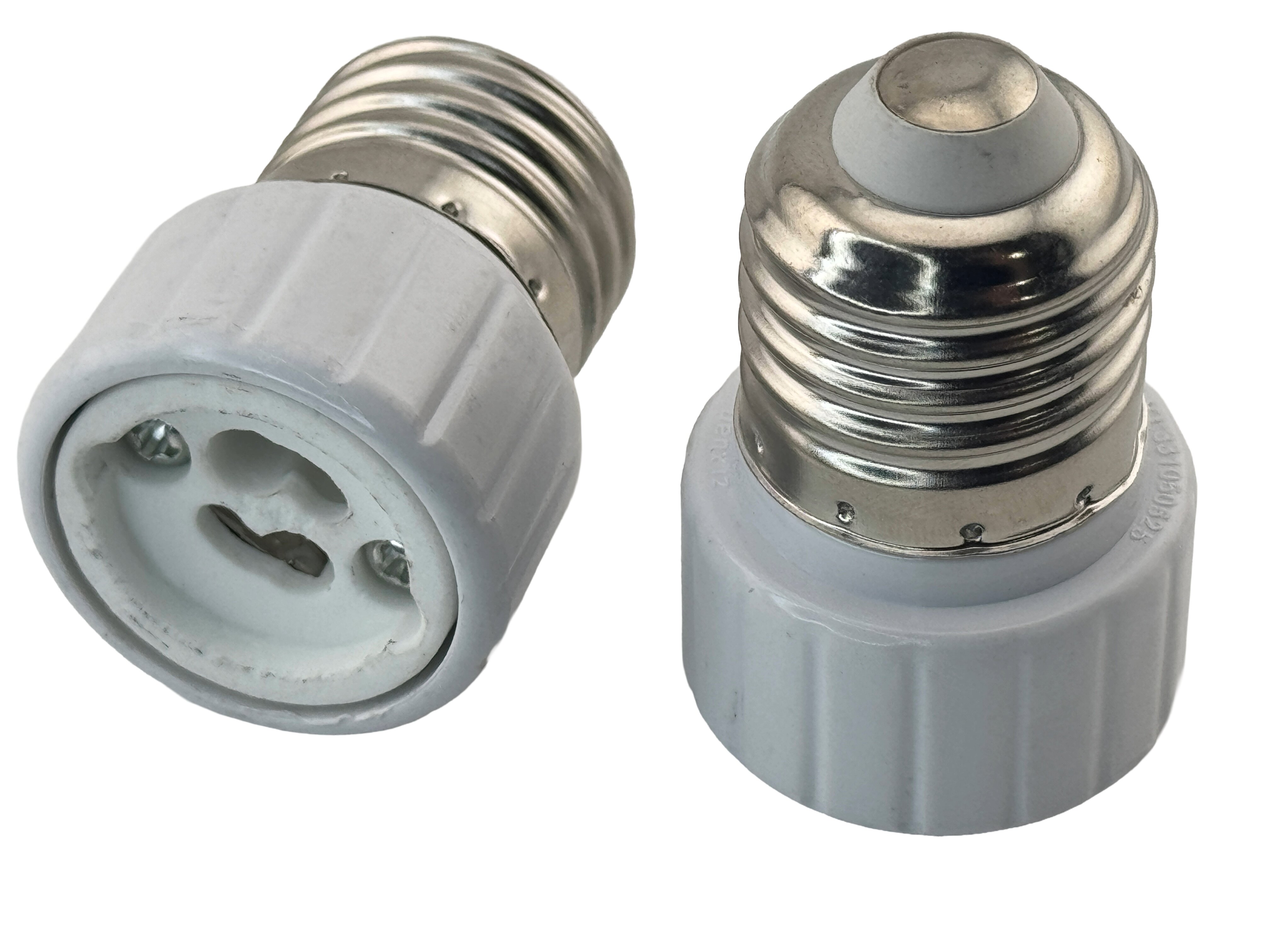 Rebaydo 2pcs E26/E27 Male To GU8.5 Female Socket Converter