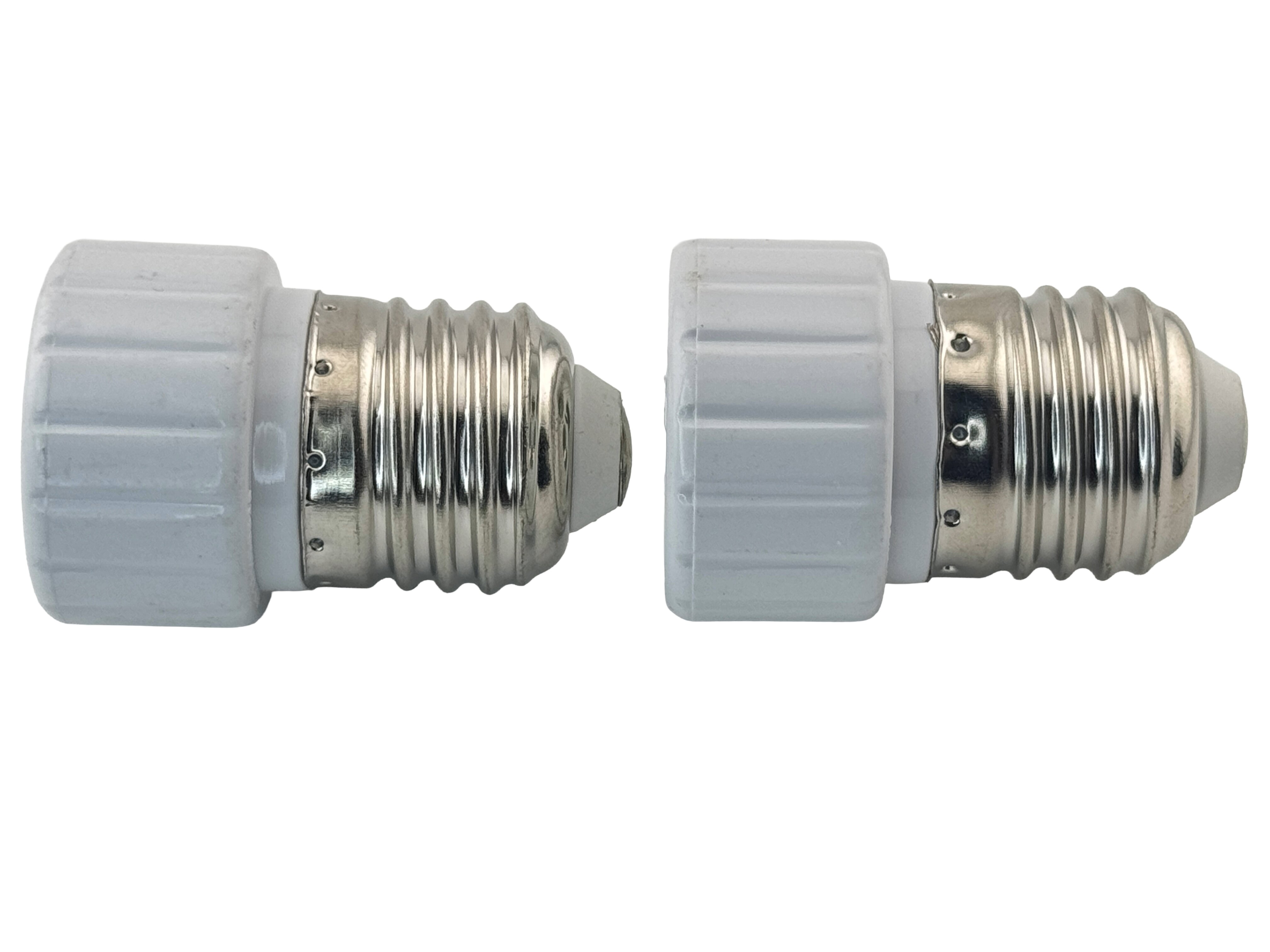 Rebaydo 2pcs E26/E27 Male To GU8.5 Female Socket Converter