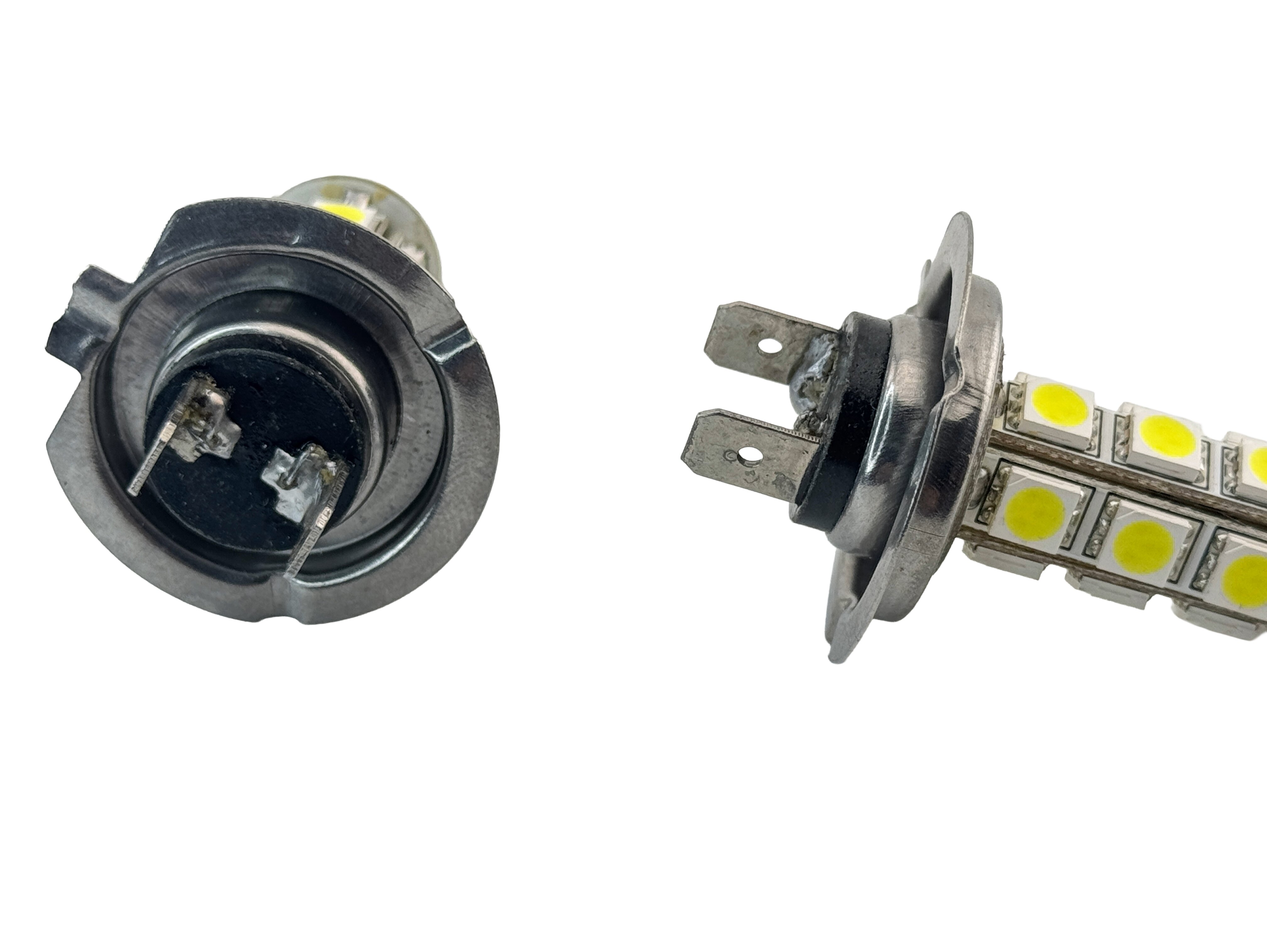 Rebaydo 2pcs H7 18 5050 SMD (3 Chip) LED Fog Light 12V AC/DC