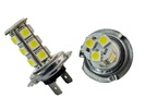 Rebaydo 2pcs H7 18 5050 SMD (3 Chip) LED Fog Light 12V AC/DC